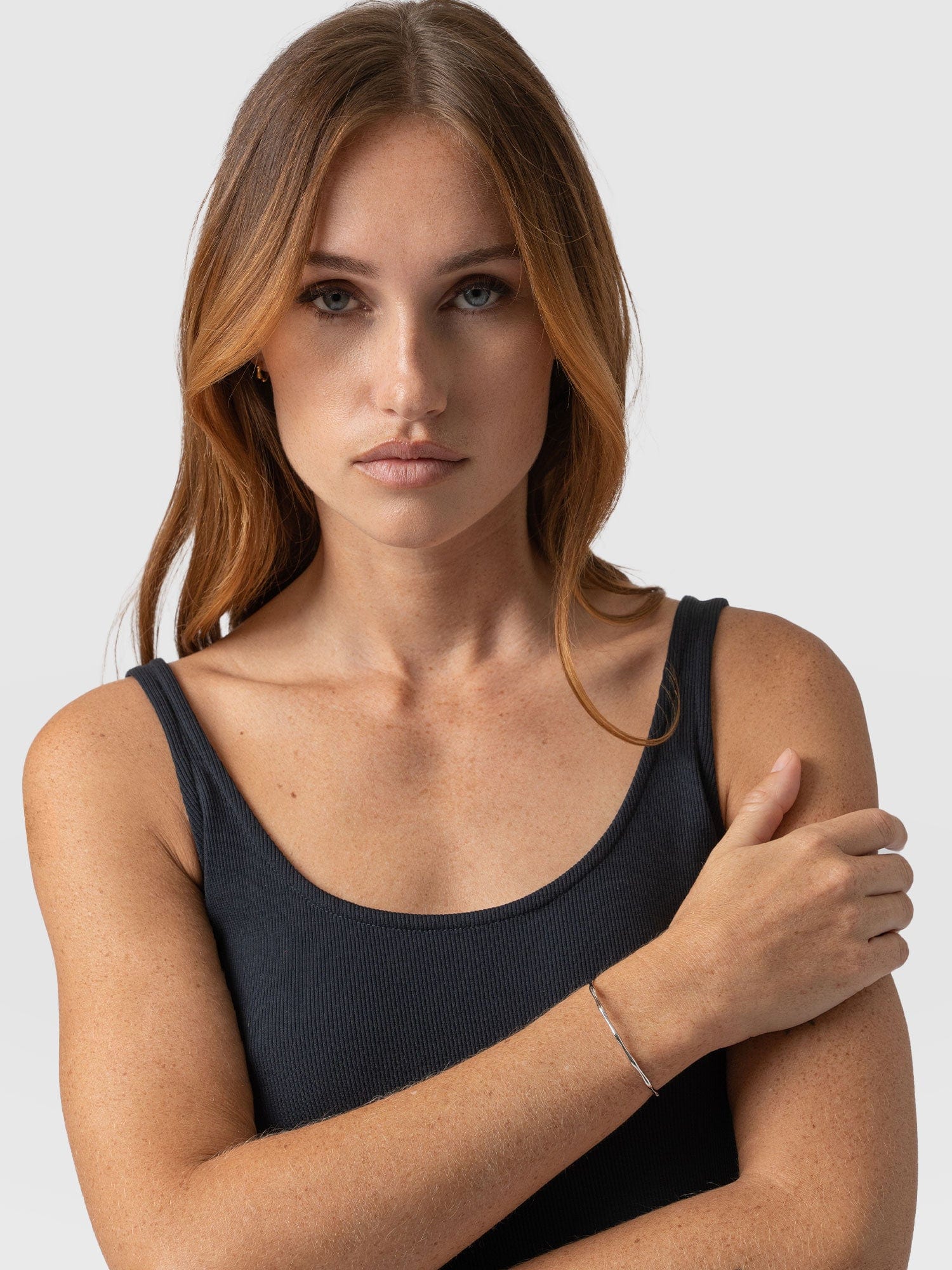 Bamboo Cuff Bangle Silver - Women's Jewellery | Saint + Sofia® USA